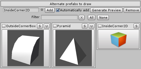 Drawing rules editor alternates section