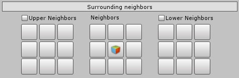 Drawing rules editor surrounding neighbors section